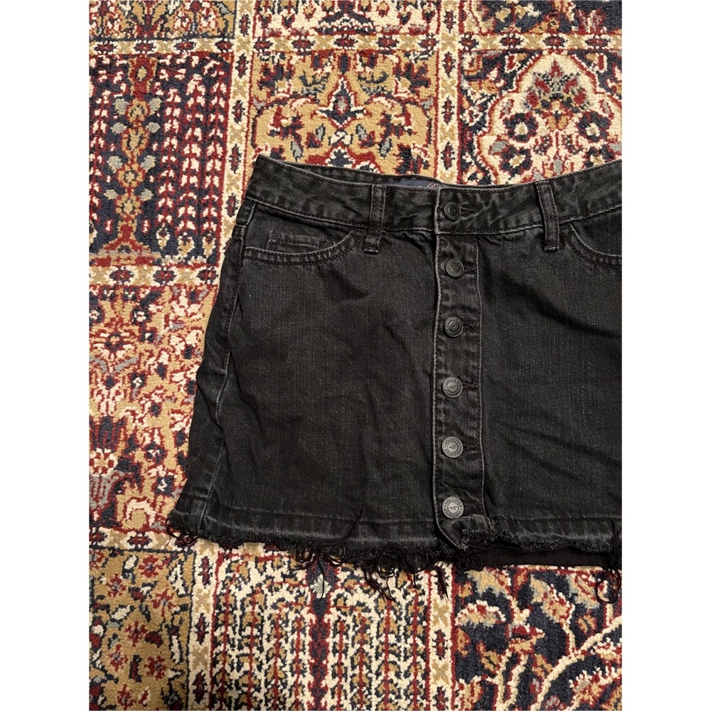 🌈 Lovely black denim skirt - Picture 5 of 8